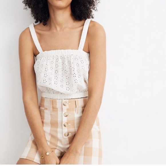 Madewell Tops - Madewell Eyelet Crop Top NWOT